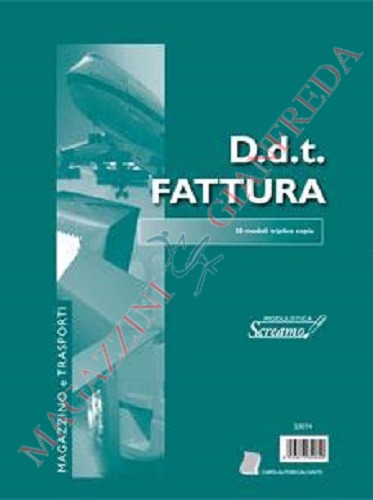DOCUMENTO DI TRASPORTO - FATTURA 50 FOGLI AUTORICALCANTI TRIPILICE COPIA F.TO A4
